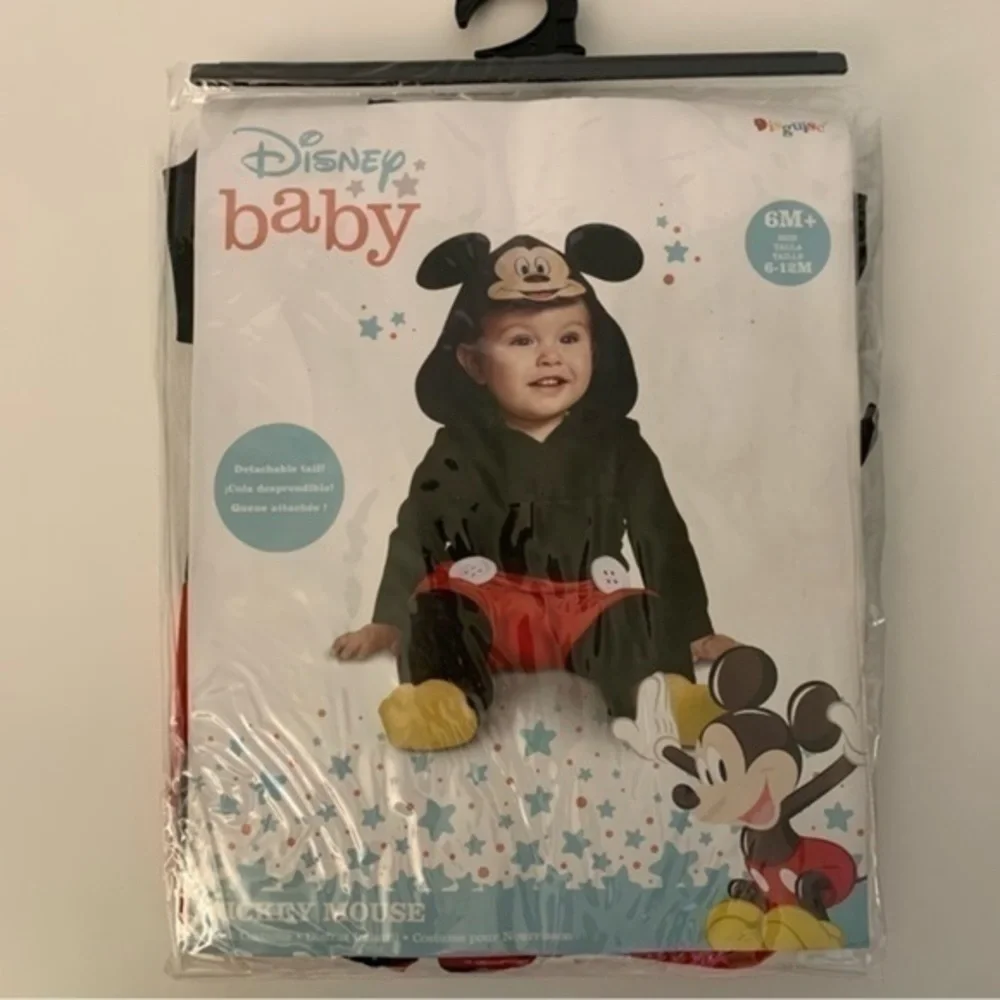 NIP. DISNEY Mickey Mouse Costume Sz 6-12 Months